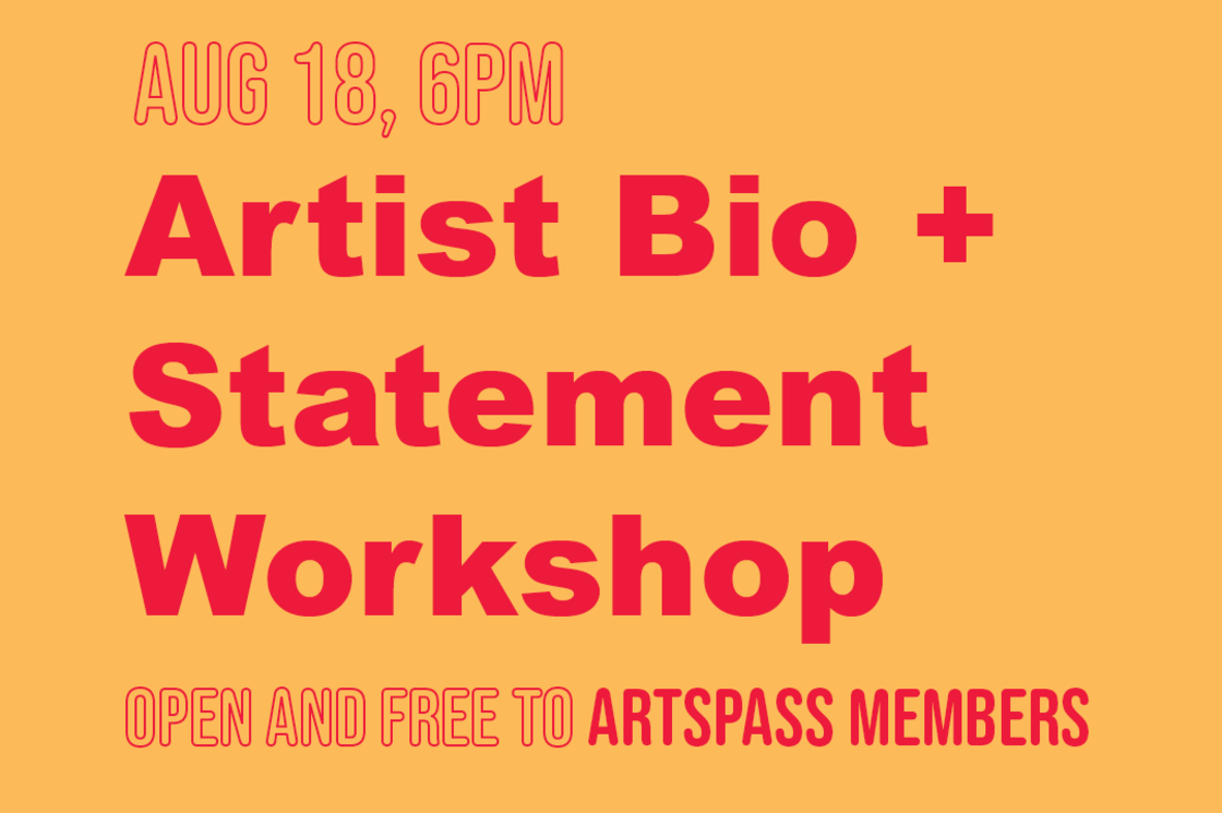 Artist Bio + Statement Workshop