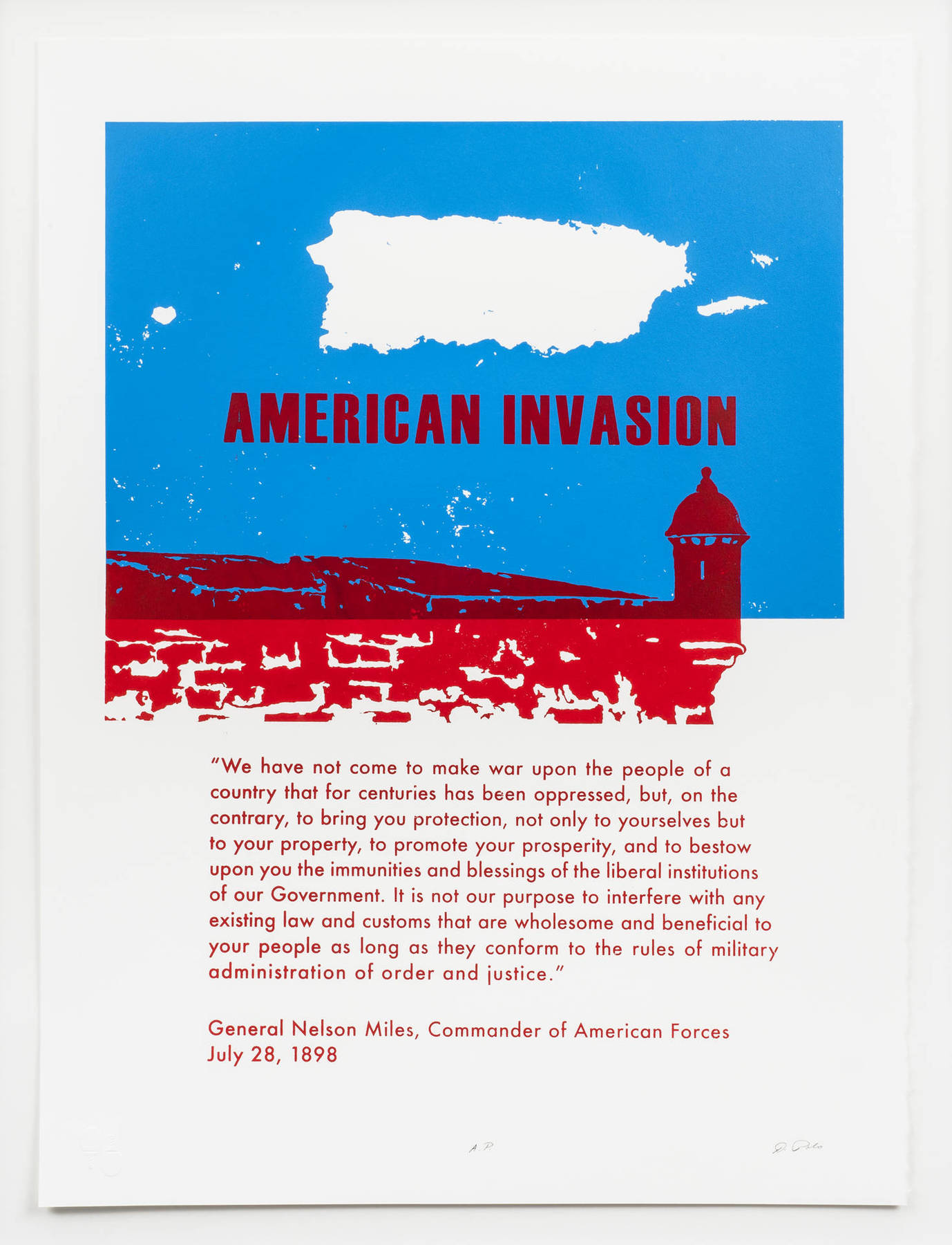 American Invasion, 2016, serigraphy, 22